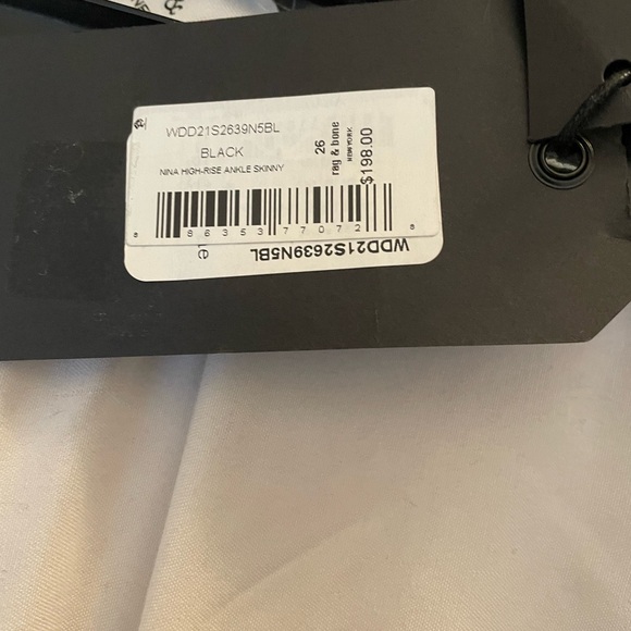 RAG & BONE BLACK JEANS
NINA HIGH-RISE ANKLE SKINNY - Picture 5 of 10